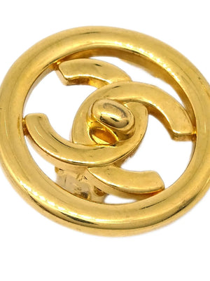 1997 CC turnlock clip-on earrings