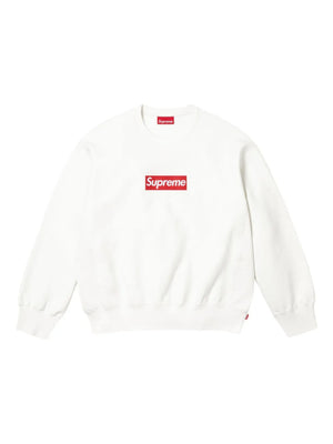 washed box logo SS 25 - White sweatshirt