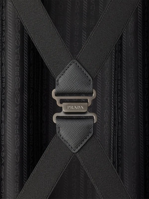 Saffiano leather cabin suitcase