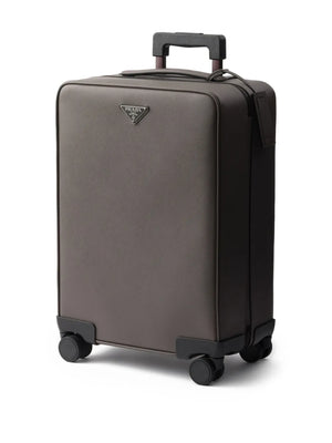 Saffiano leather cabin suitcase