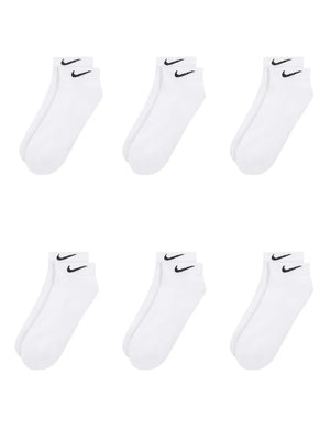 Everyday White six-pack ankle socks