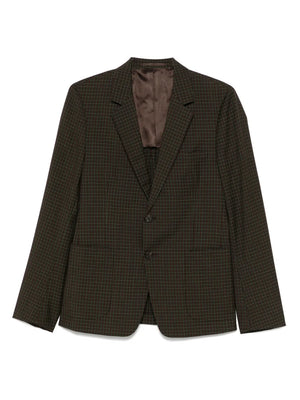 2010s check-pattern blazer