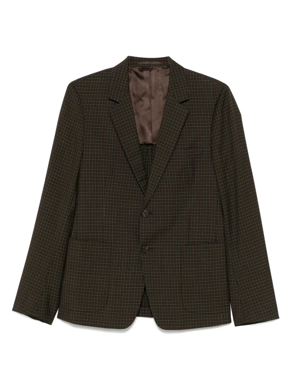 2010s check-pattern blazer