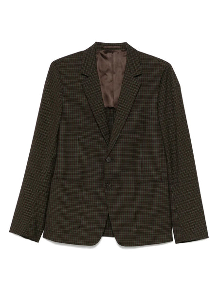 2010s check-pattern blazer