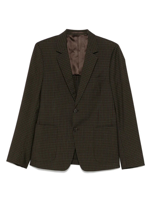 2010s check-pattern blazer 