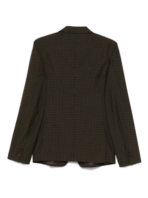 2010s check-pattern blazer