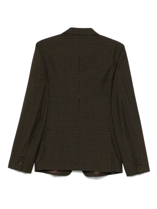2010s check-pattern blazer 