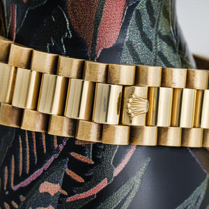 Rolex | Day-Date | 18038 | Yellow gold | 36mm mm | Yellow gold | Green | Automatic