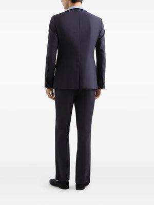 peak-lapel tailored blazer