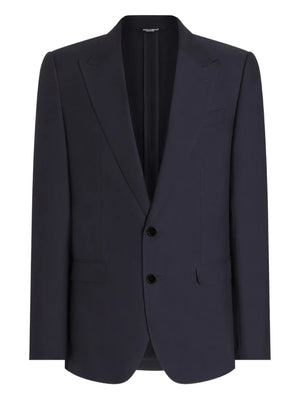 peak-lapel tailored blazer