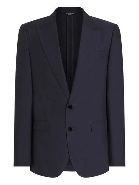 peak-lapel tailored blazer