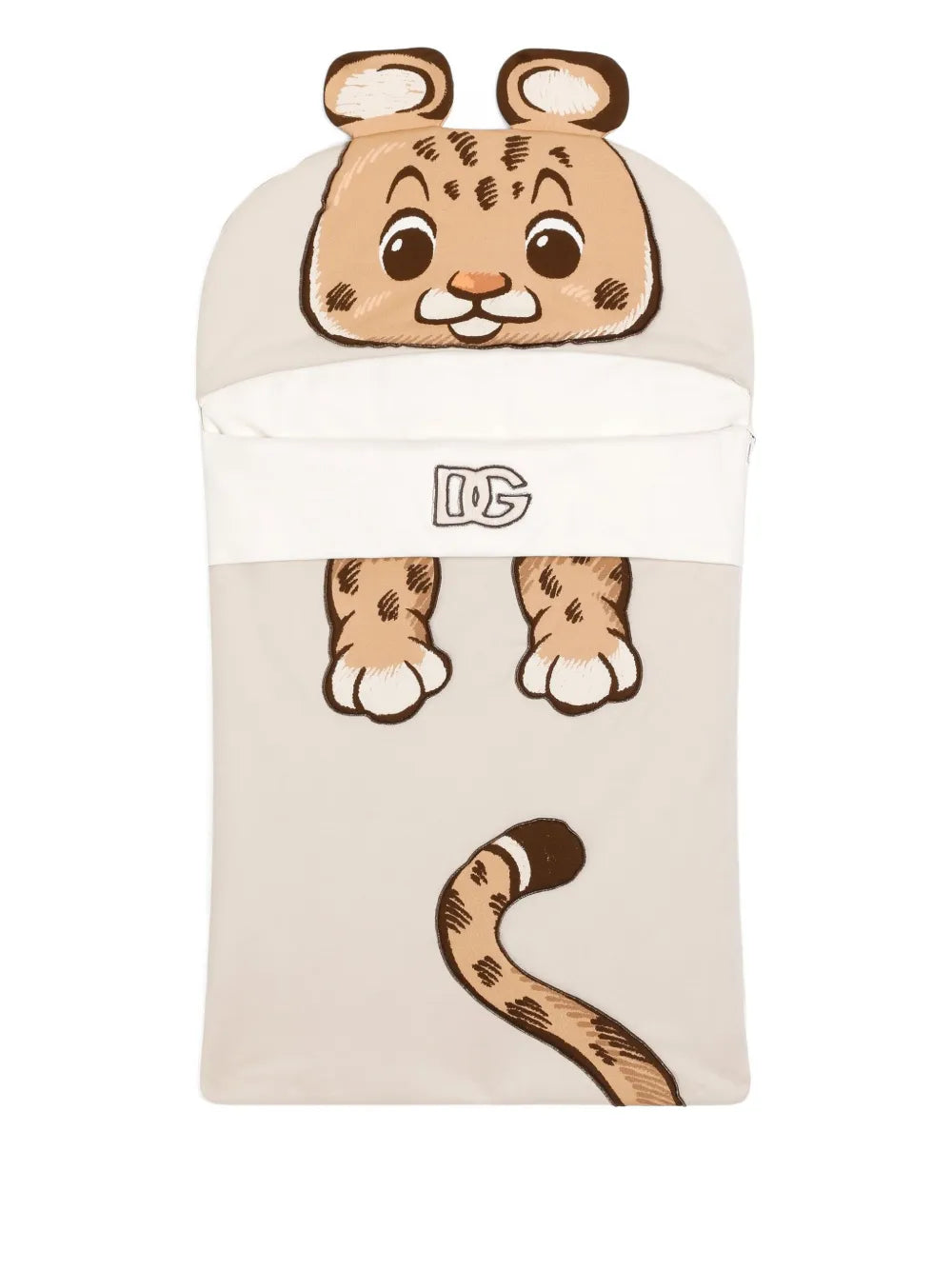 tiger-motif sleeping bag
