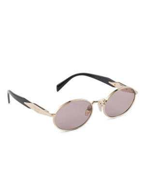 tinted oval-frame sunglasses