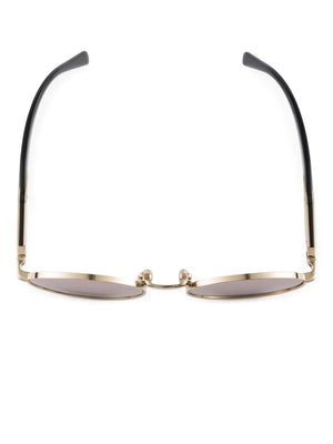 tinted oval-frame sunglasses