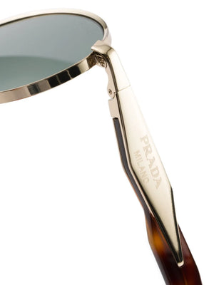 tinted oval-frame sunglasses