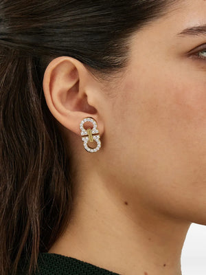 Double Gancini earrings