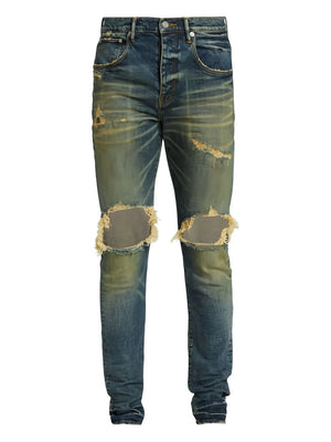 ripped-detail jeans