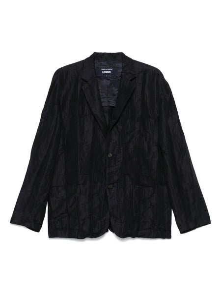 pinstriped blazer