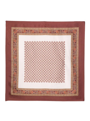 paisley-pattern border scarf