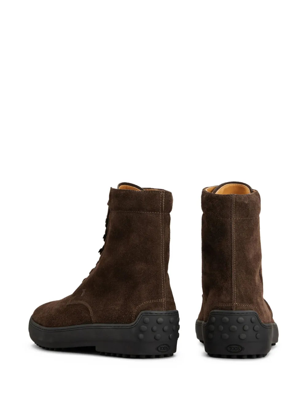 Suede Combat Boots
