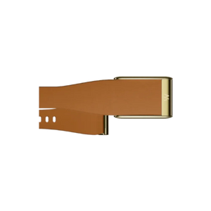 Whoop 5.0 Leatherluxe Tapered Camel with Gold Band (12 Month Peak Subscription Included)