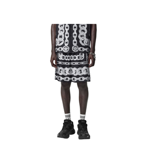 Silk Medusa Chains Bermuda Shorts