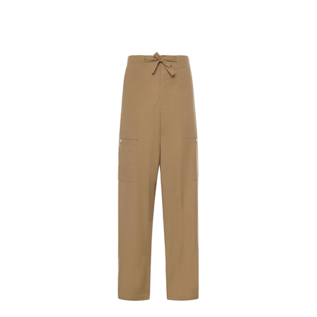 Poplin Cargo Trousers - Beige