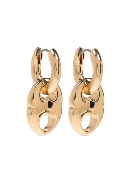 small Gemini hoop earrings