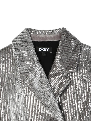 sequin-embellished double-breasted jacket