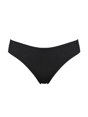 Organza bow-detail high-cut briefs