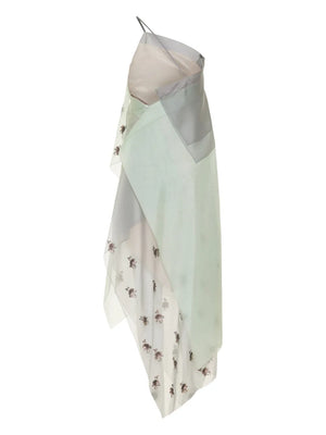 asymmetric sequin-embellished dress