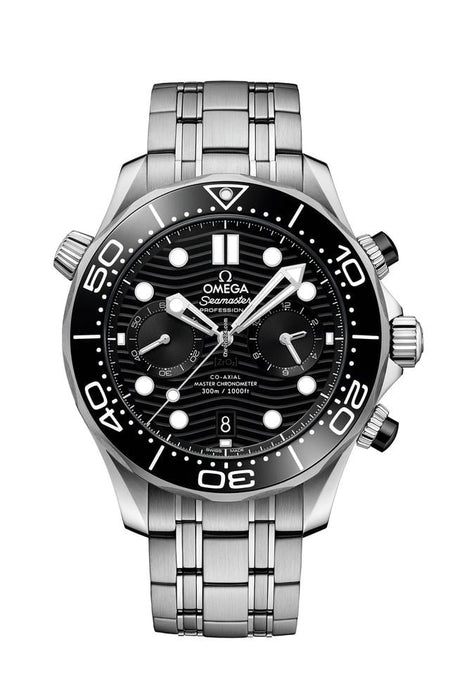 Omega Seamaster Diver 300 MCo‑axial Master Chronometer Diver Chronograph Black Dial 210.30.44.51.01.001