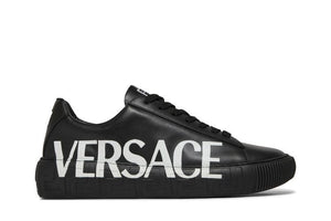 Versace Medusa Low Logo Print - Black
