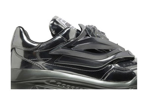 Versace Odissea Caged Rubber Medusa Sneaker Metallic Grey