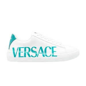 Versace Greca Sneaker White Aqua Blue