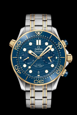 Omega Seamaster Diver 300 MCo‑axial Master Chronometer Diver Chronograph Gold Steel 210.20.44.51.03.001