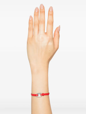 Gemini leather bracelet