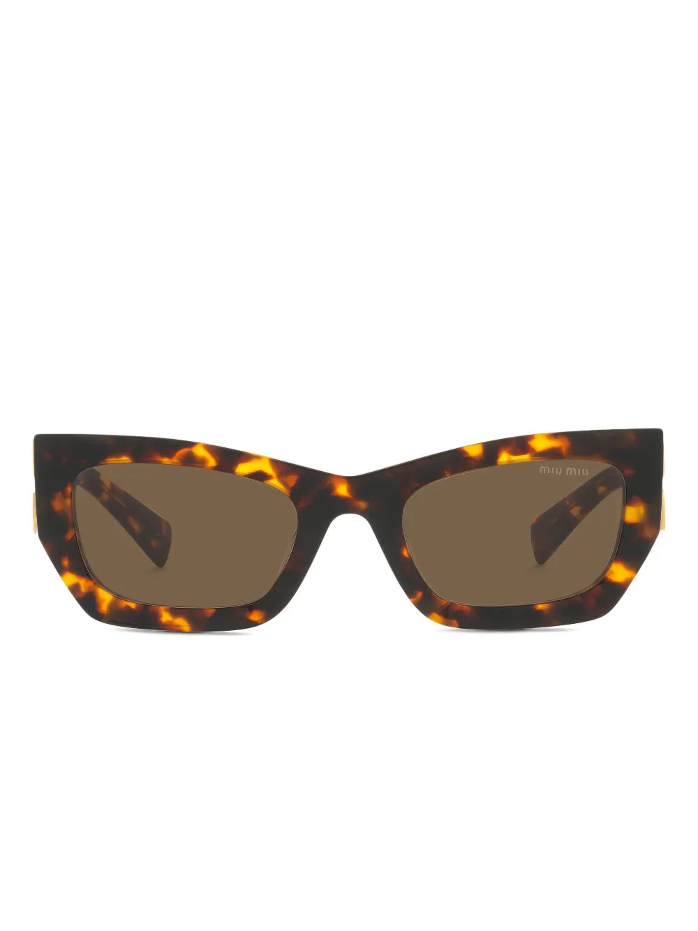 angular tortoiseshell sunglasses