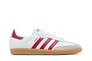 Adidas Samba OG J White Collegiate Burgundy Gum