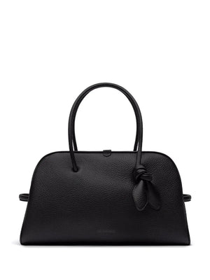 knot-detail leather shoulder bag