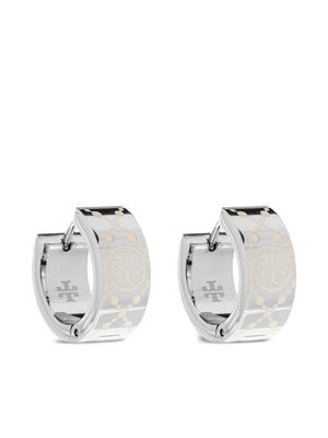 engraved logo earrings