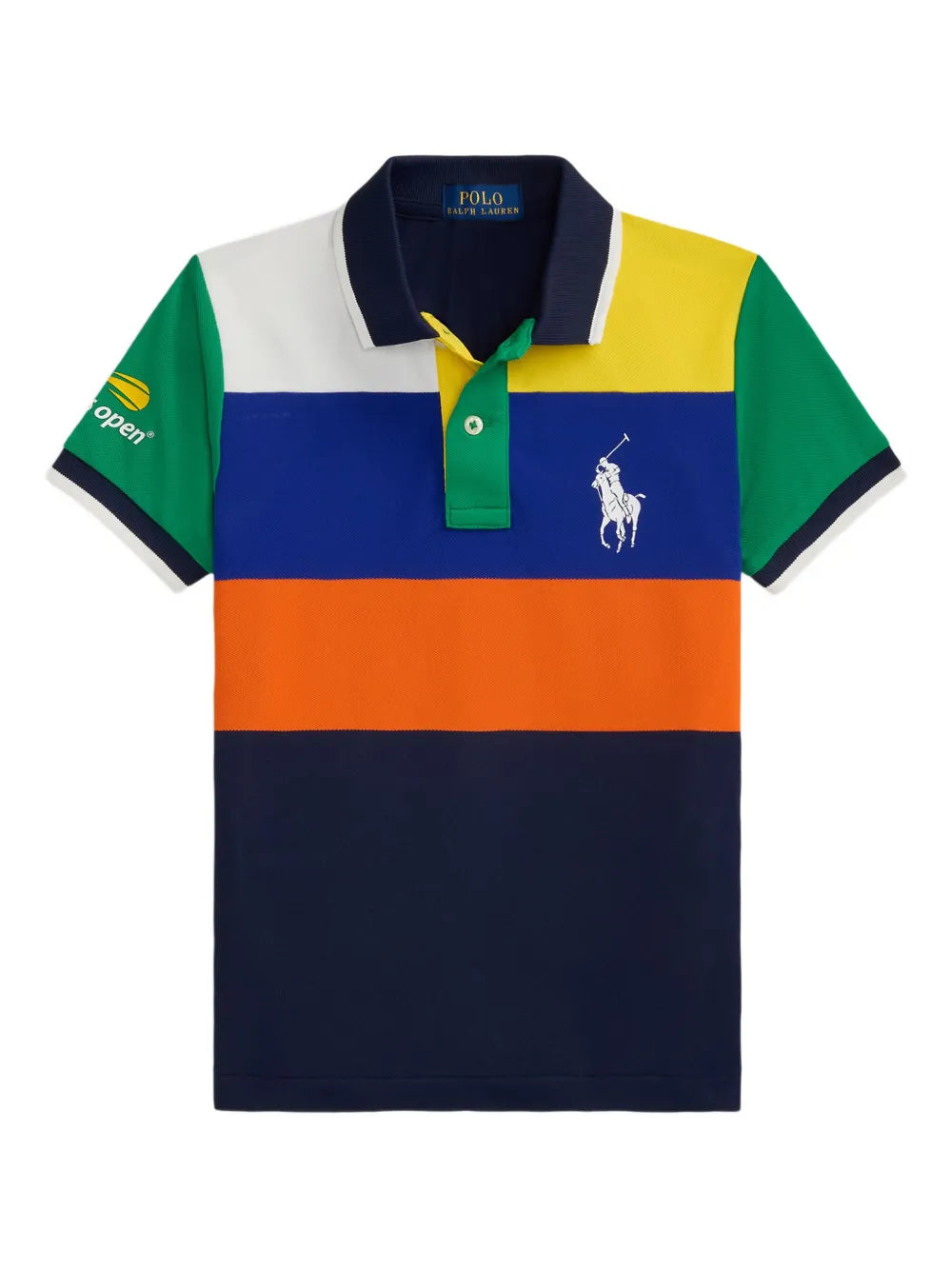 colour-block polo shirt