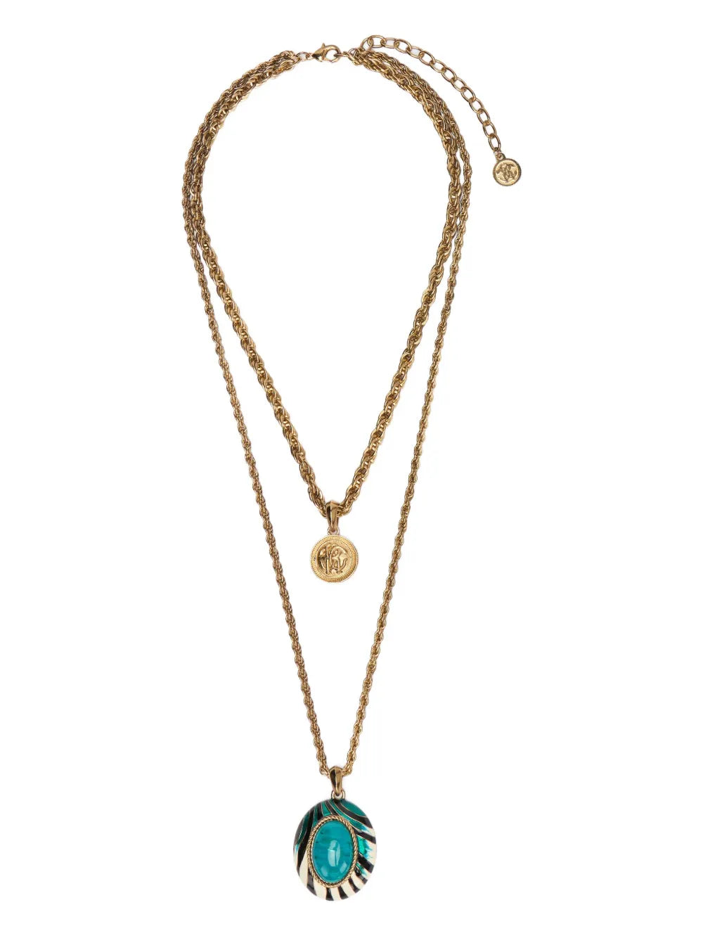 Ray Of Sea-print rope-chain necklace