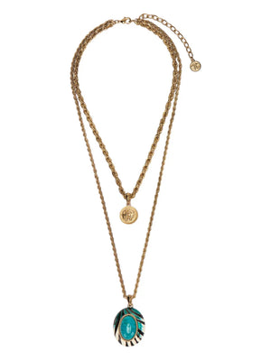 Ray Of Sea-print rope-chain necklace