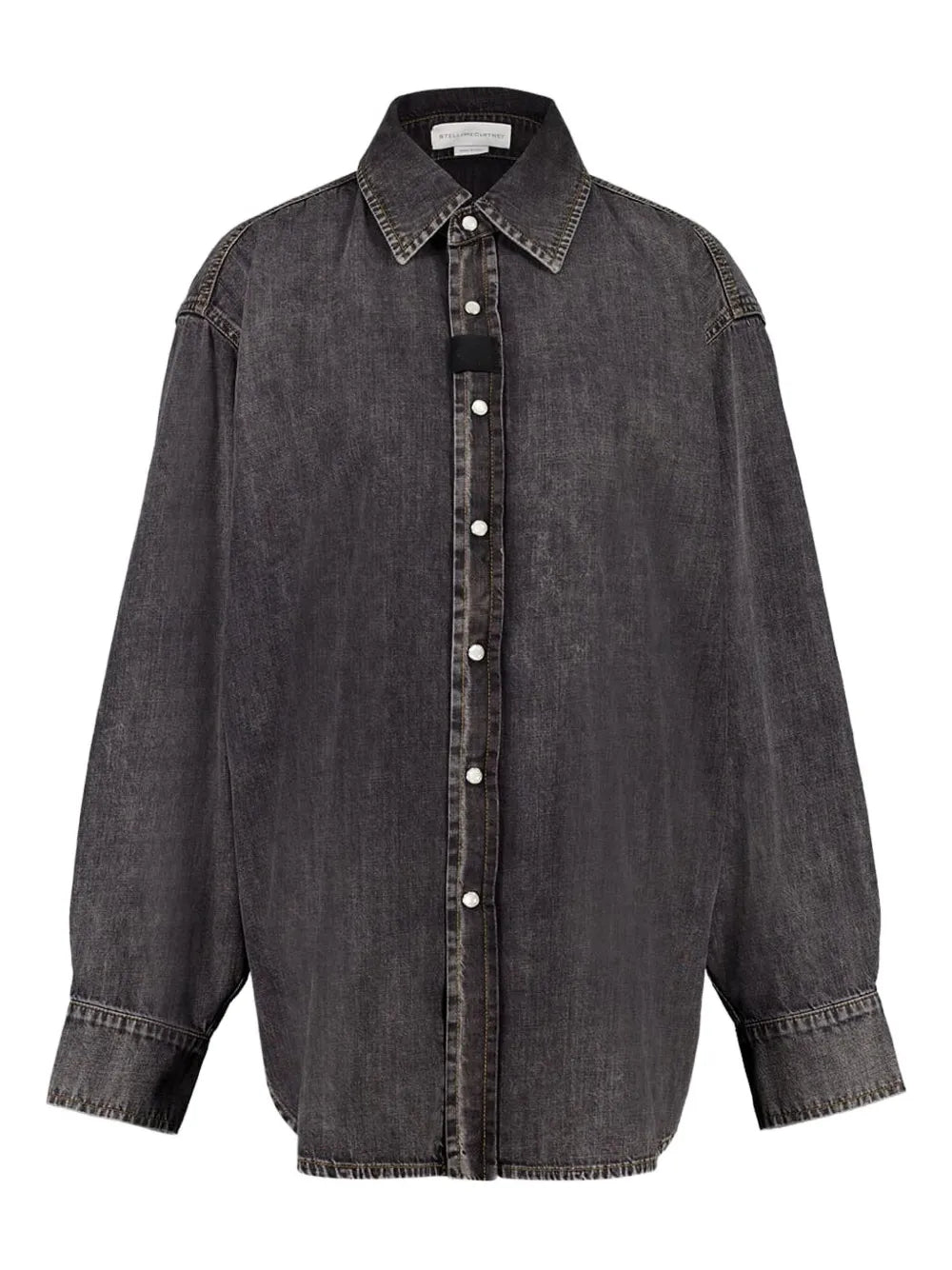 button-up denim shirt
