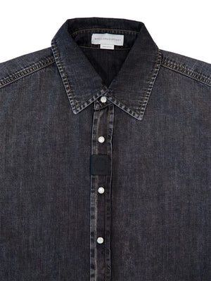 button-up denim shirt