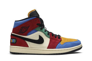 Blue The Great x Air Jordan 1 Mid Fearless