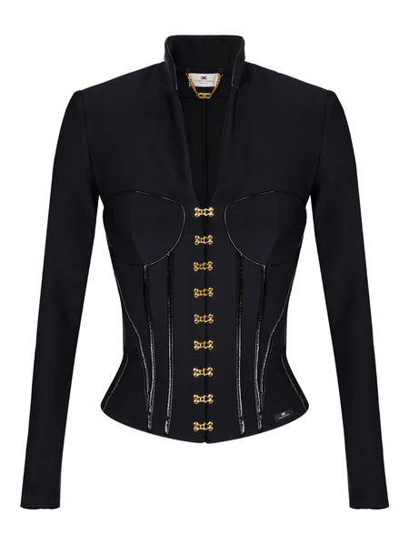 corset-detailed jacket