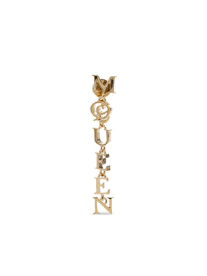 logo-charm earrings