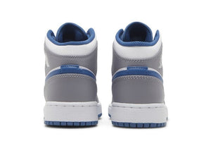 Air Jordan 1 Mid GS Cement True Blue